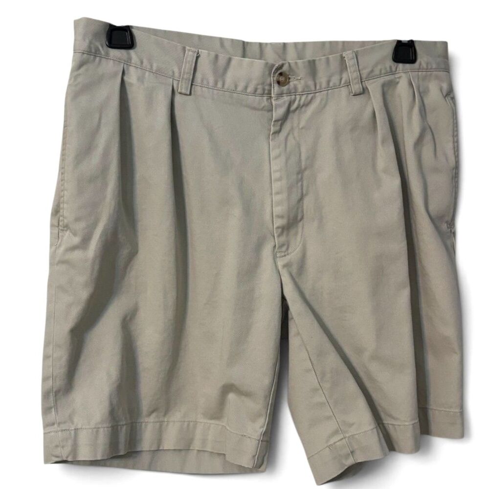 Polo Ralph Lauren Classic Khaki Chino Shorts Men’s Size 34 Beige Pleated Preppy
